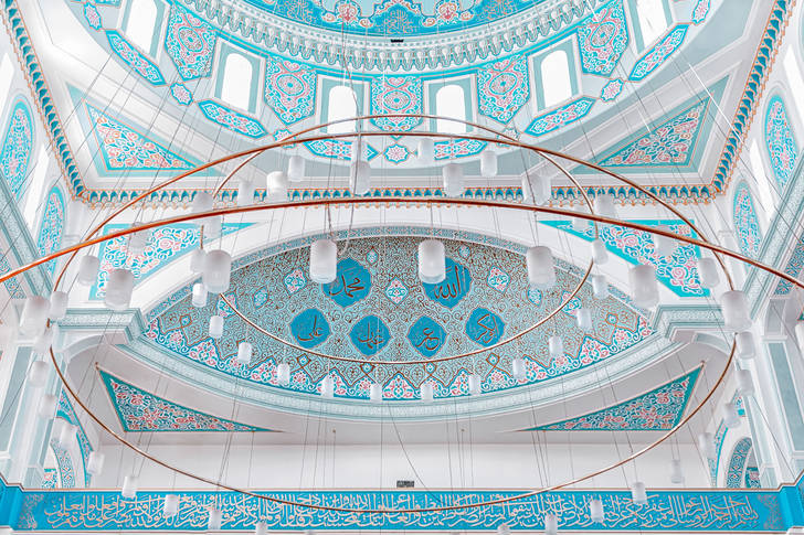 Ceiling of the mosque Nur Astana