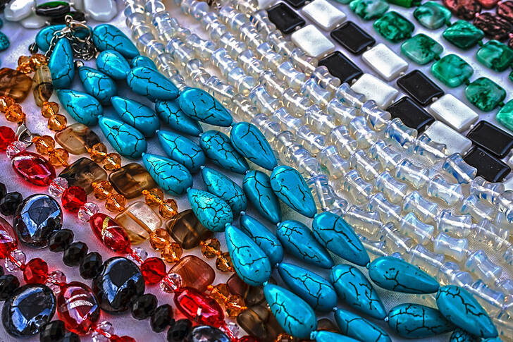 Multicolored beads