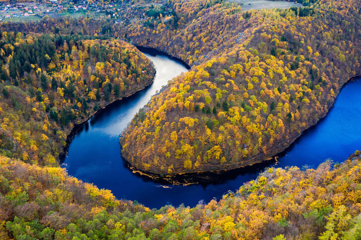 Kaňon řeky Vltavy