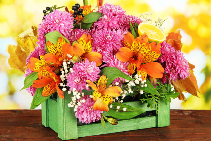 Bright flower arrangement