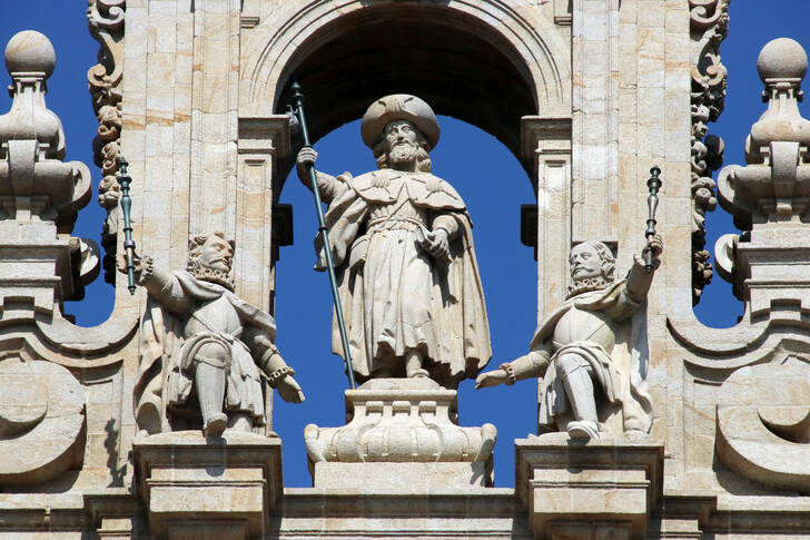 Skulptur av aposteln Santiago