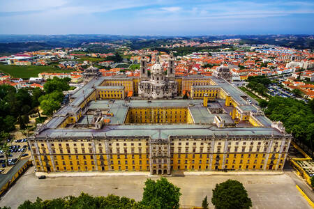 Top view of Mafra Palace