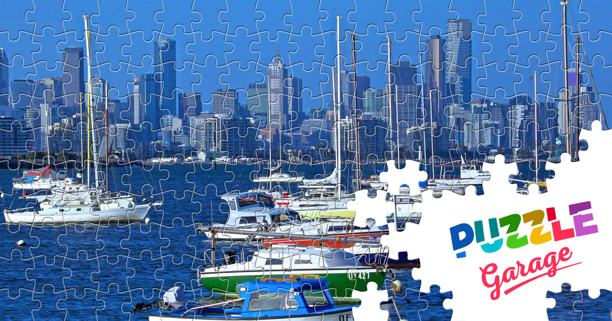 Melbourne skyline Jigsaw Puzzle (Countries, Australia) Puzzle Garage