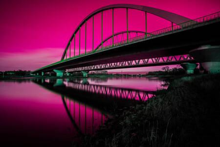 Elbe Nehri üzerindeki köprü, Lutherstadt-Wittenberg