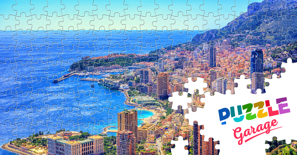 Monte Carlo Cityscape Jigsaw Puzzle (Countries, Monaco) Puzzle Garage