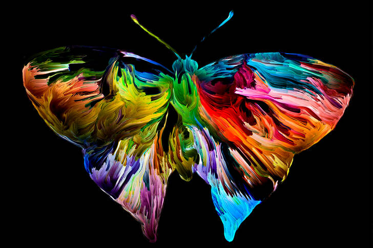 Papillon abstrait