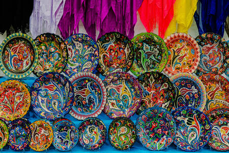 Turkish souvenirs at the bazaar