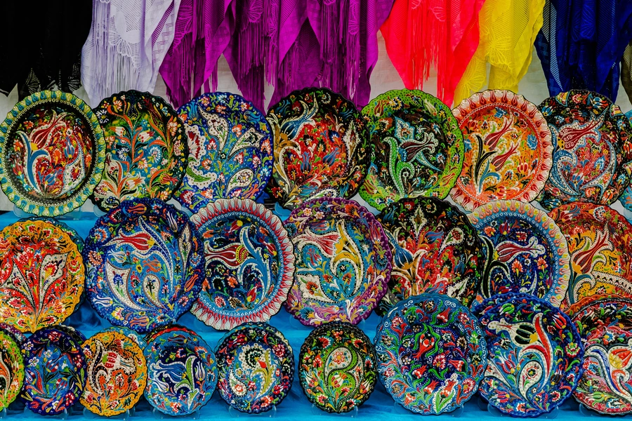 Turkse souvenirs op de bazaar