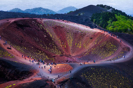 Кратер вулкана Этна