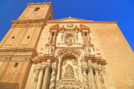 Facade of the Basilica of Santa Maria in Elche