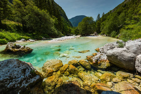 Fluss Soka, Slowenien