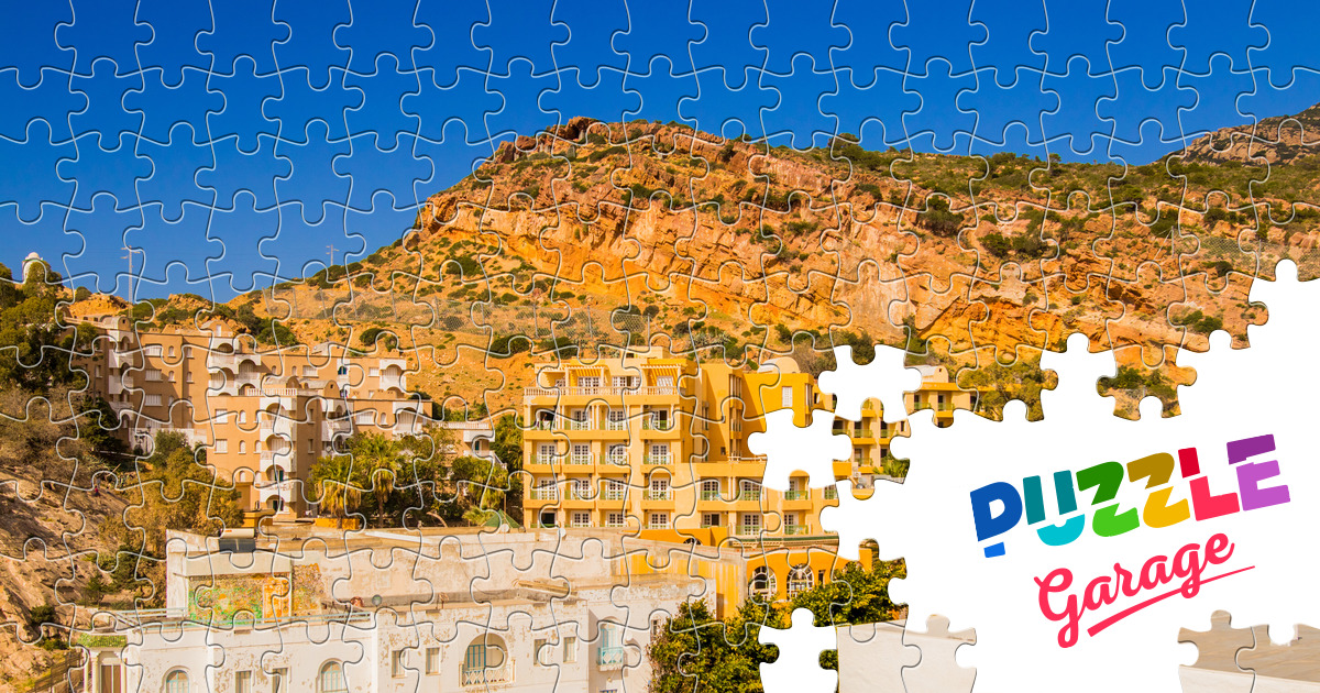 Tunisian city in the mountains Jigsaw Puzzle (Countries, Tunisia) Puzzle Garage