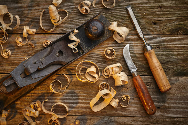 Antique woodworking tools