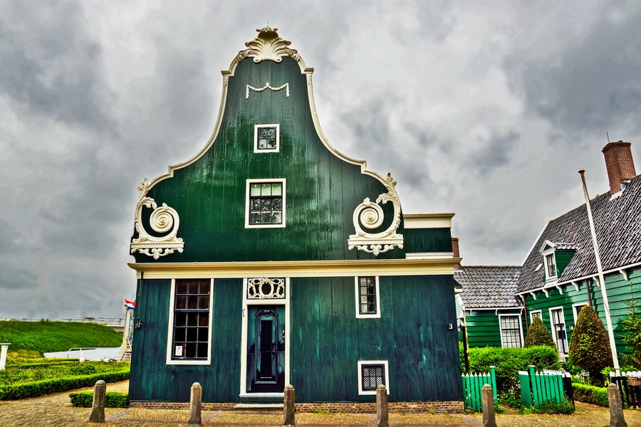 Rumah tradisional di Zaanse Schans