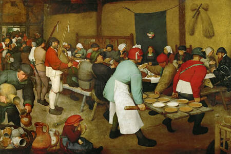 Pieter Bruegel the Elder: " The Peasant Wedding"