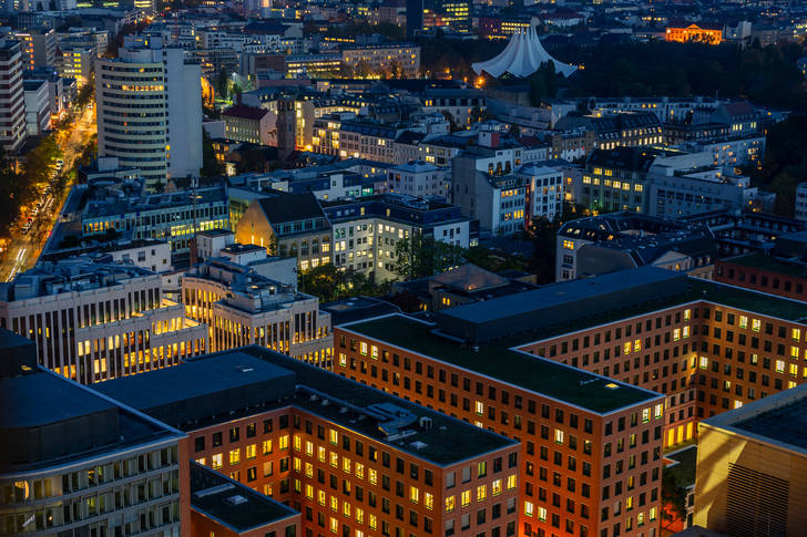 Berlin på natten