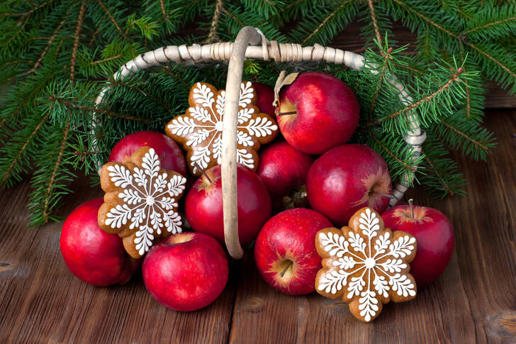 Pommes et pain d'épices