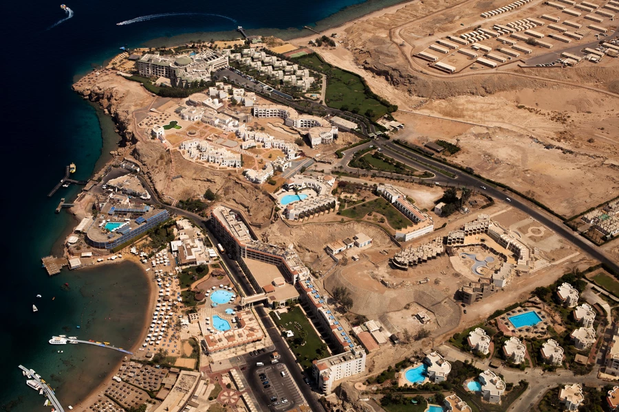 Vista aérea de Sharm el-Sheikh