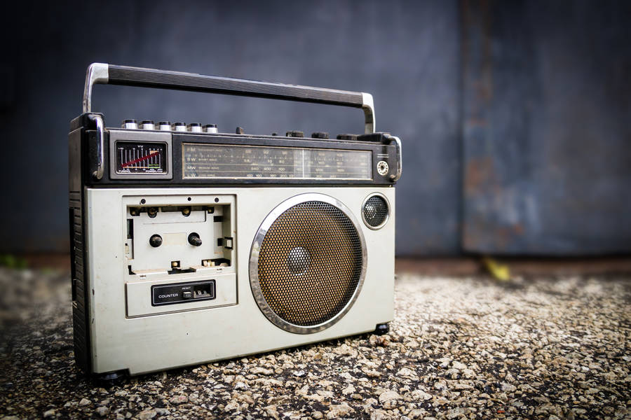 Retro scooter and tape recorder Jigsaw Puzzle (History, Retro) Puzzle