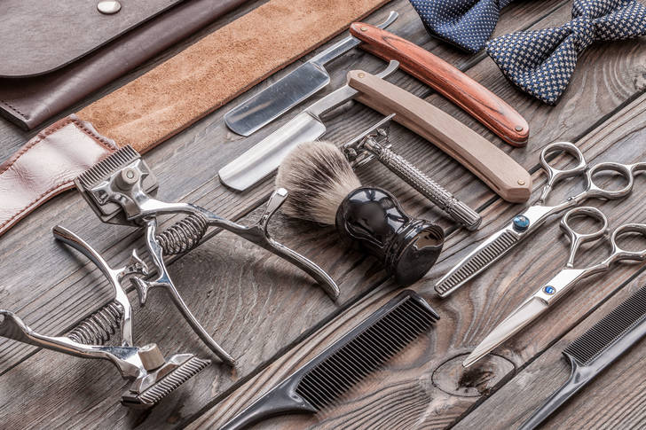 Vintage hairdressing tools