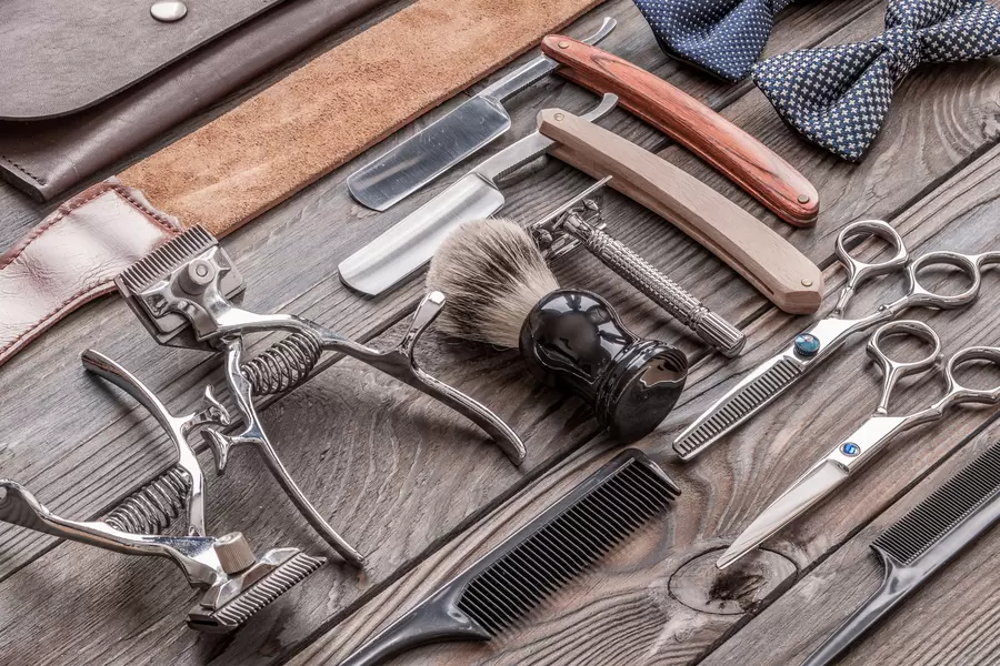Herramientas de peluquería vintage