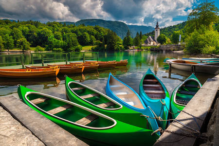 Bohinj lake boats