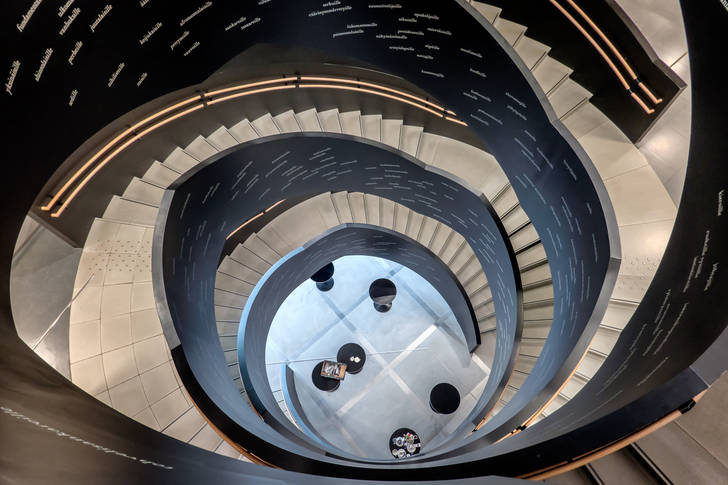 Spiral staircase in Helsinki Central Library