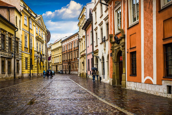 Architecture of the streets of Krakow
