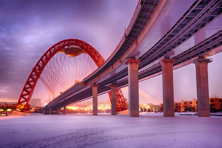 Zhivopisny Bridge in Moscow