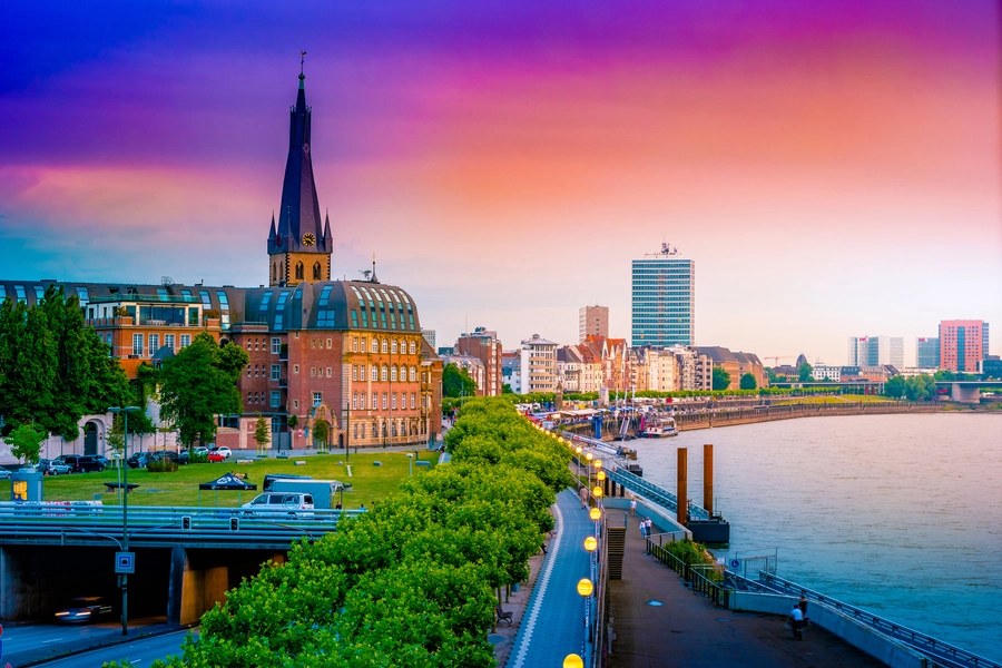 Rhin à Düsseldorf