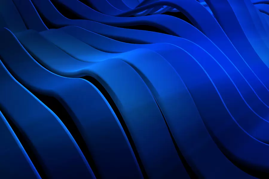 Abstraction 3D: lignes ondulées