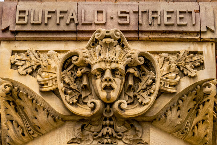 Historical facade on Buffalo Street