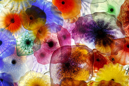 Fleurs en verre