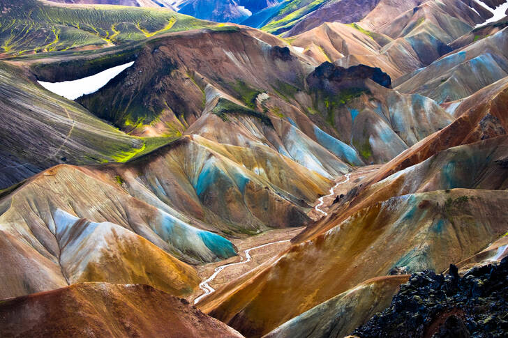 Rainbow Mountains in Iceland