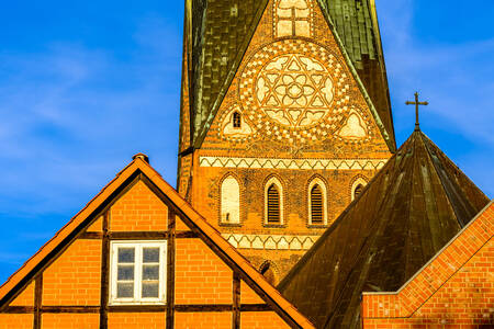 Fasad rumah di Lüneburg