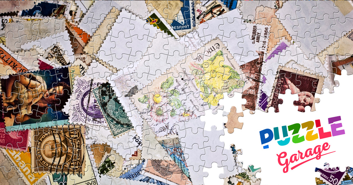 World stamps Jigsaw Puzzle (Other, Collecting) Puzzle Garage