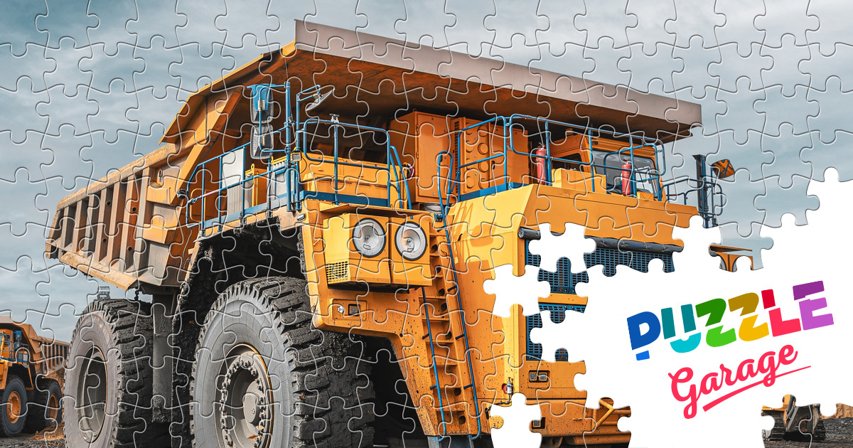 Dump truck Jigsaw Puzzle (Technics, Special machinery) Puzzle Garage