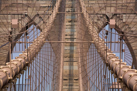 Details der Brooklyn Bridge