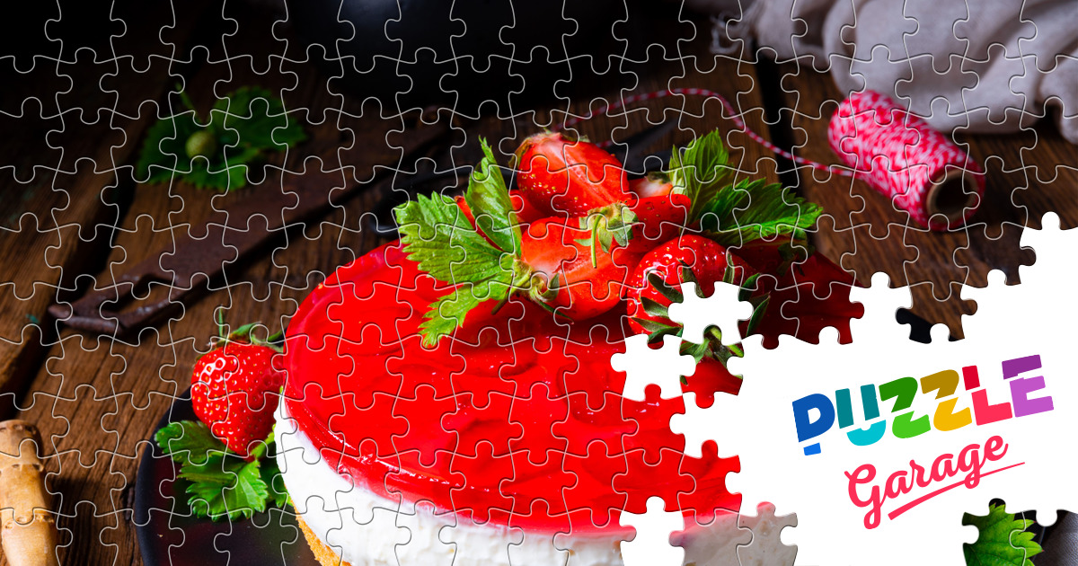 Strawberry cake Jigsaw Puzzle (Home, Food) Puzzle Garage