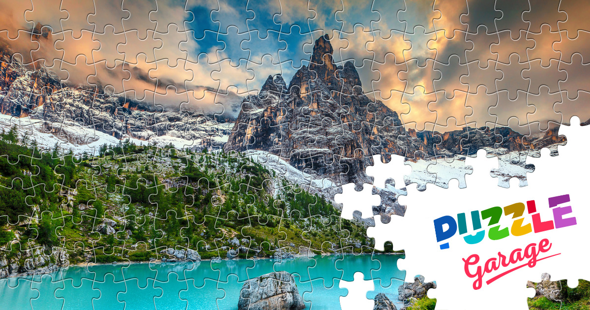 Lake Sorapis in the Dolomites Jigsaw Puzzle (Countries, Italy) | Puzzle ...