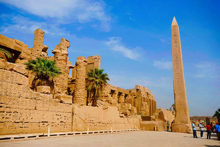 Obelisk vid Karnak-templet