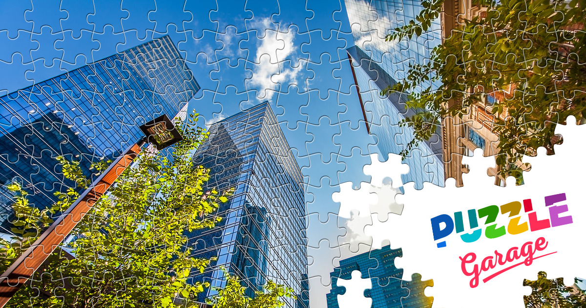 Skyscrapers in downtown Edmonton Jigsaw Puzzle (Countries, Canada