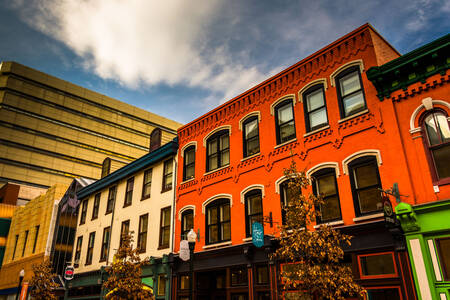 Fargerike bygninger i Harrisburg