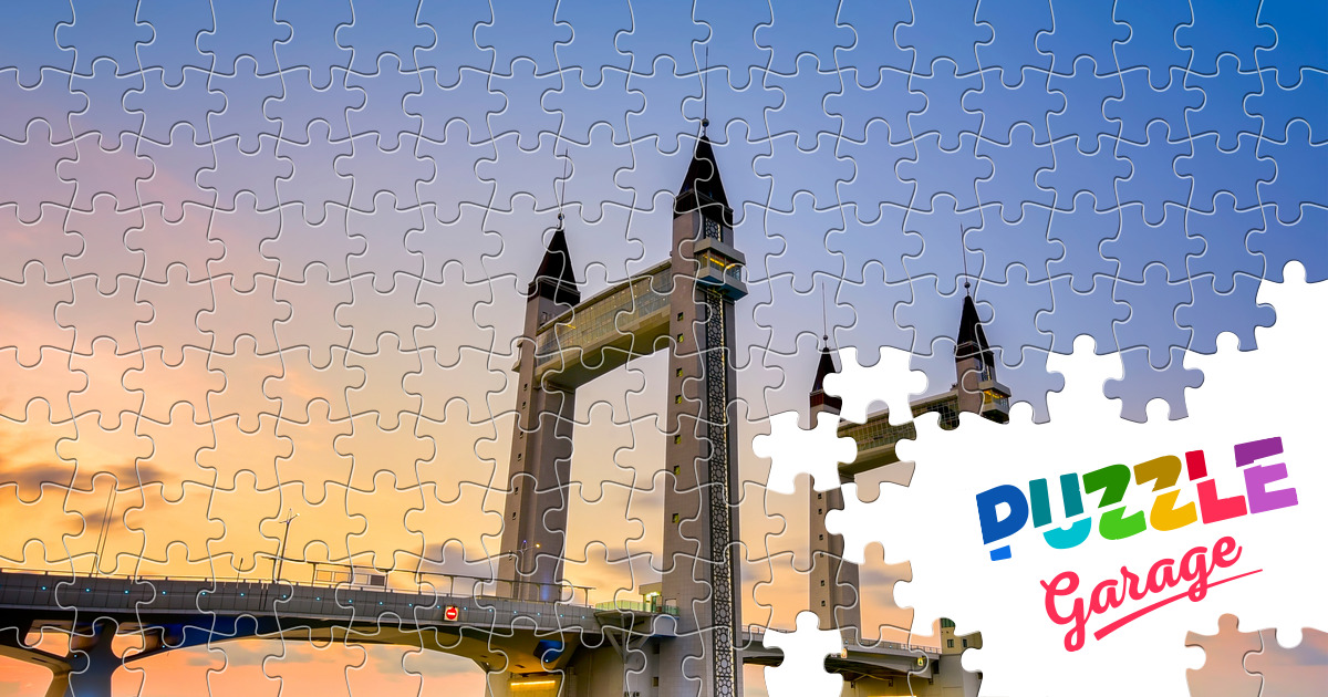 Drawbridge Kuala Terengganu Jigsaw Puzzle (Countries, Malaysia