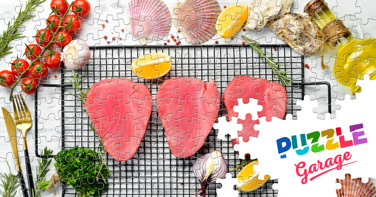 Tuna steaks Jigsaw Puzzle (Home, Food) Puzzle Garage