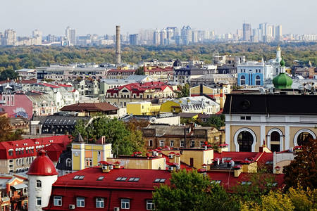 Panorama över Kiev