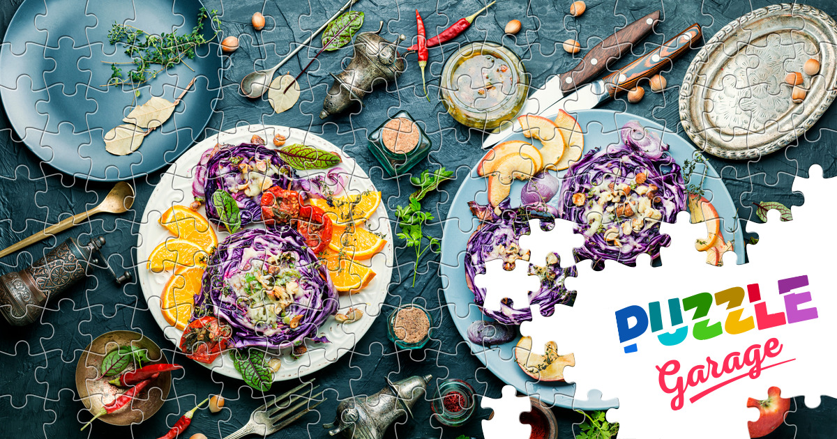 Red cabbage dish Jigsaw Puzzle (Home, Food) Puzzle Garage