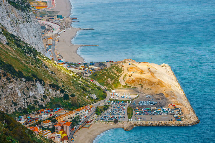 The coast of Gibraltar