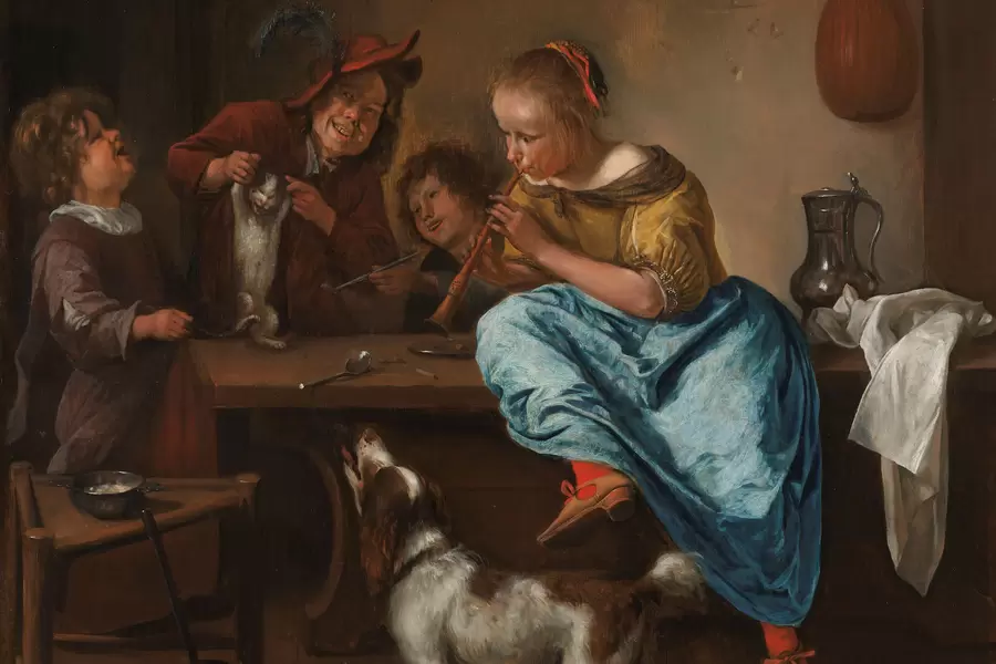 Jan Steen: "Tanssitunti"