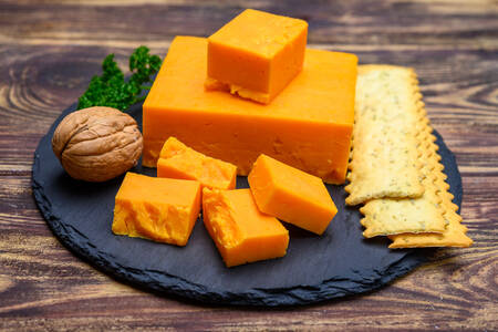 Leicestershire kaas en cracker